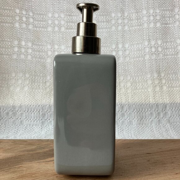 Grey Ceramics Retro Soap Dispenser Soap Bottle Lotion Bottle with Pump, Used - Picture 2 of 9